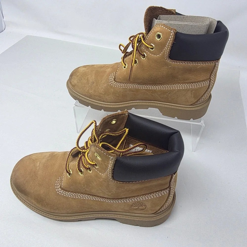 Timberland Classic 6 Inch Waterproof Boot Youth 1.5 Wheat Nubuck TB 010760 713